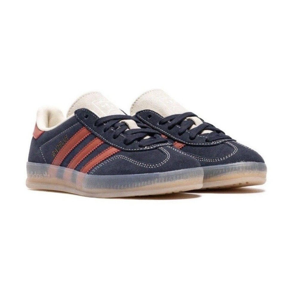 adidas Navy Blue and Red Suede Athletic Sneakers